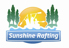Logo saying Sunshine Rafting