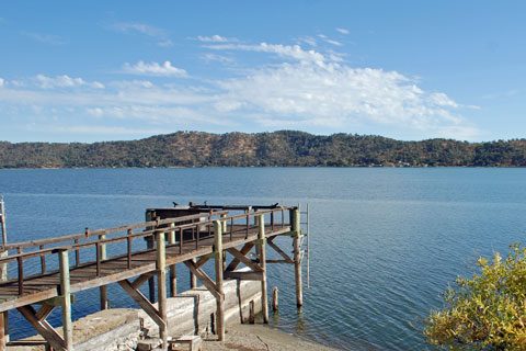 dock at Clear Lake, California