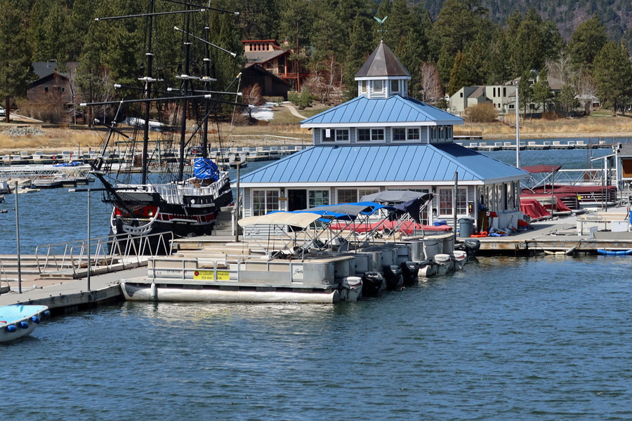 a marina at Big Bear Lake, California