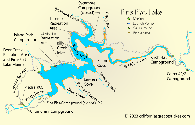 scotts flat reservoir fishing map